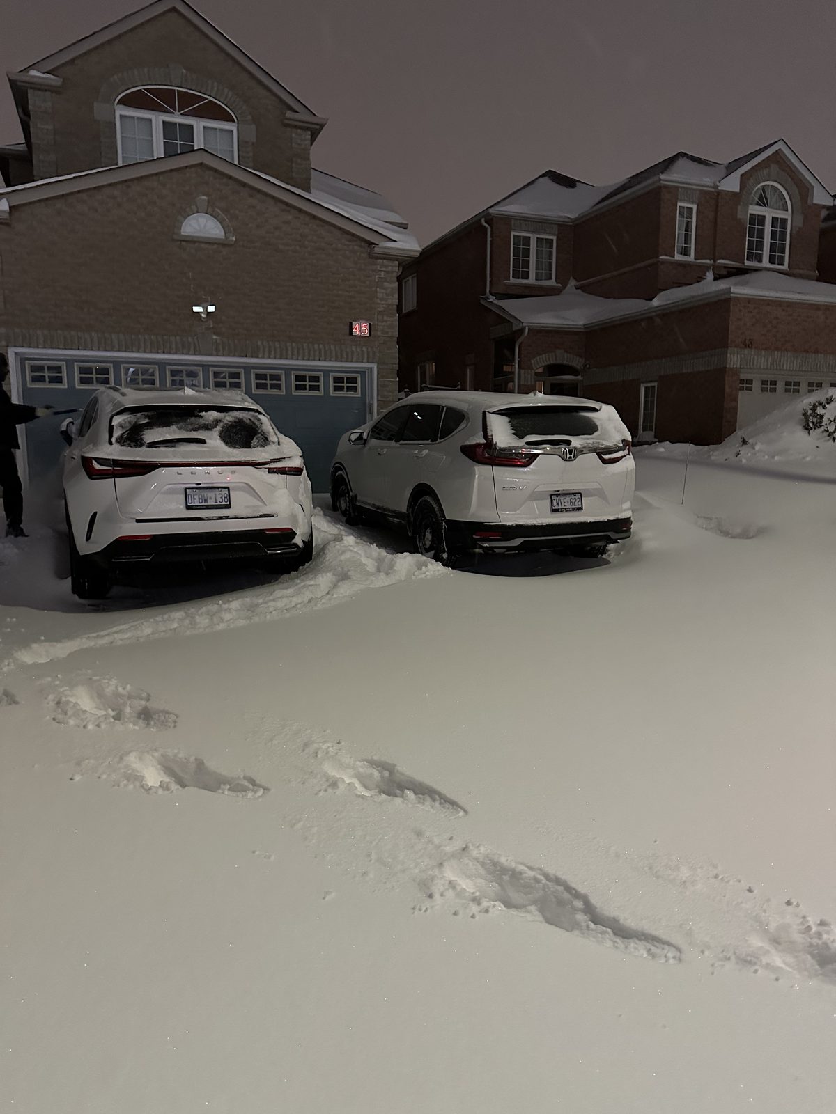 Nighttime snow clearing