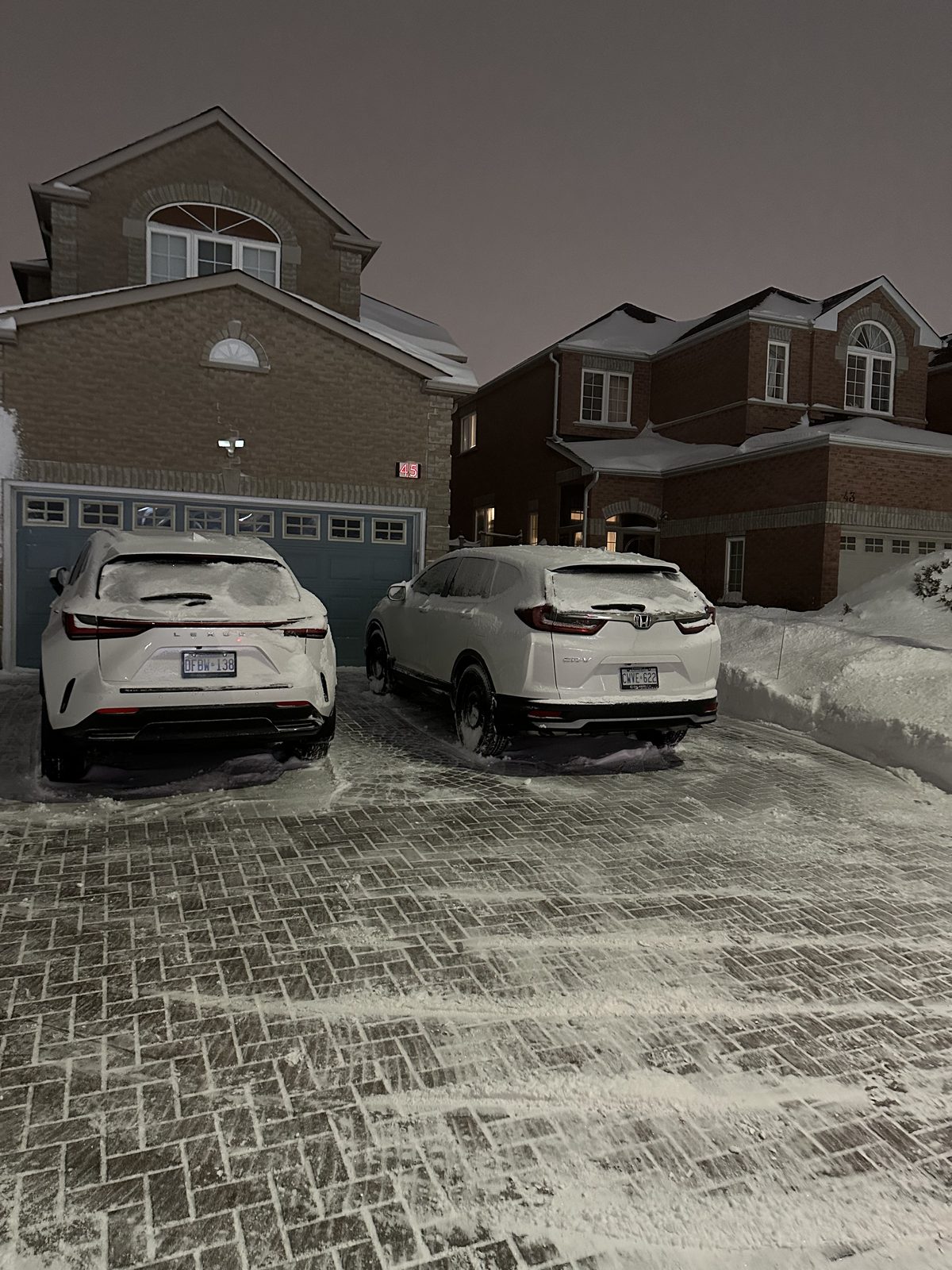 Driveway snow removal