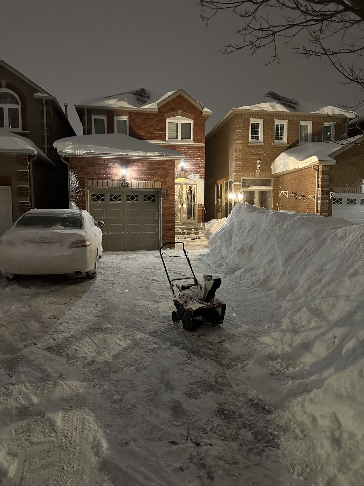 Snowblower in action