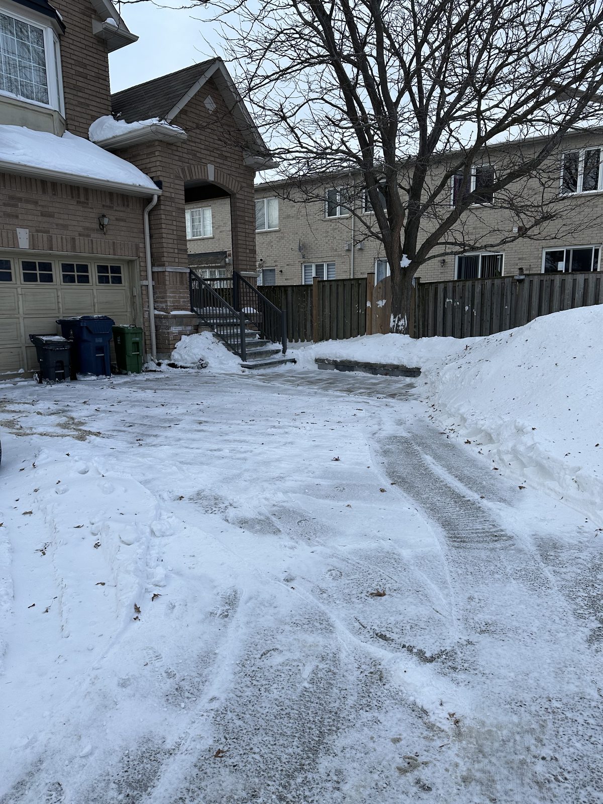 Residential snow plowing